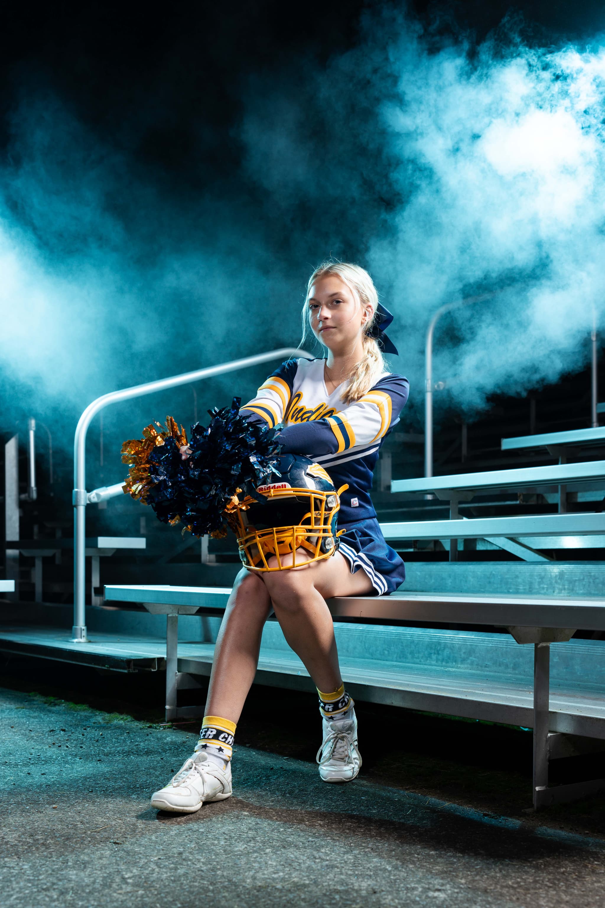 Cowanesque Valley cheer media day photo, Westfield PA