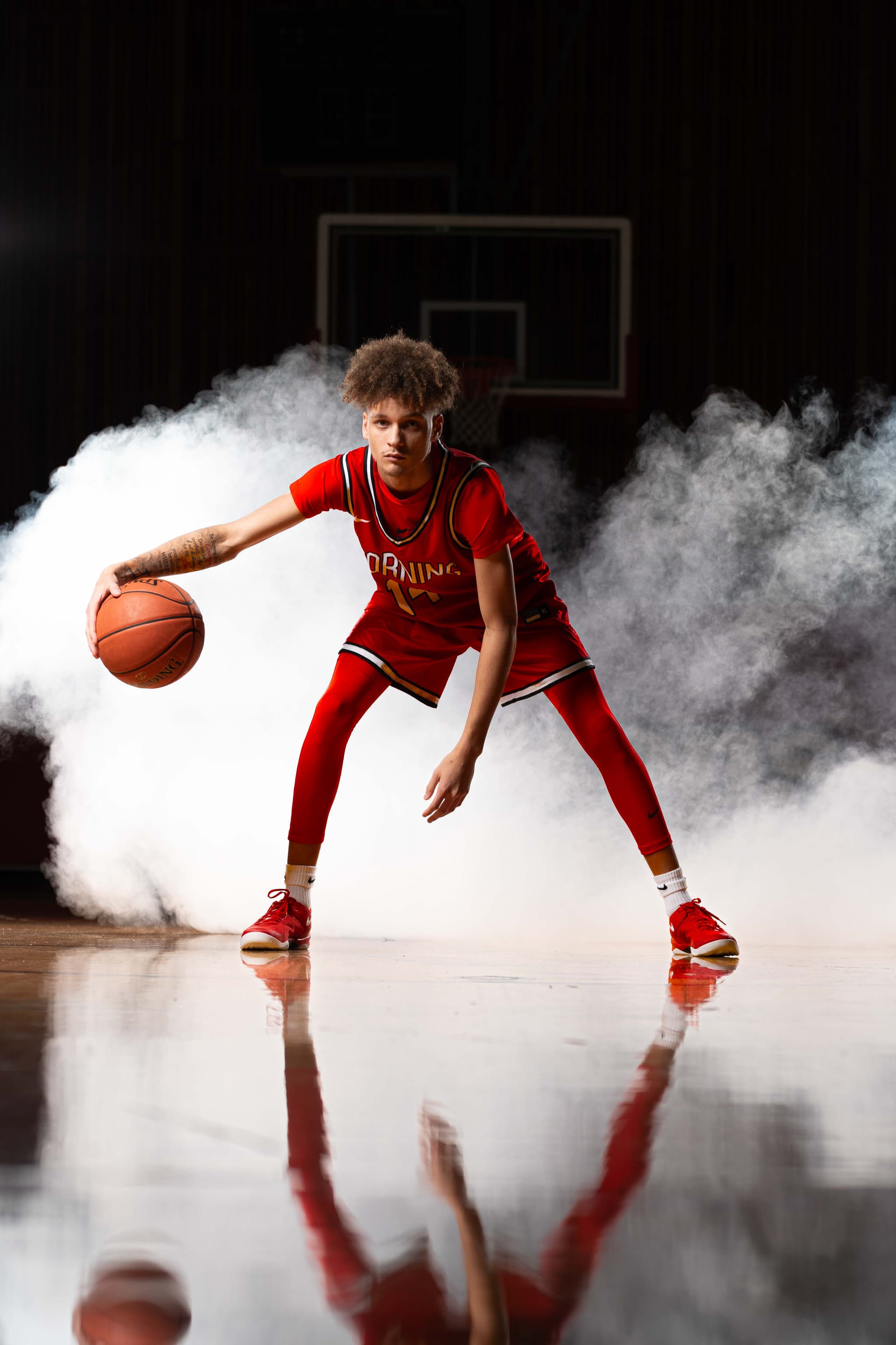 Corning Community College boys basketball media day photo